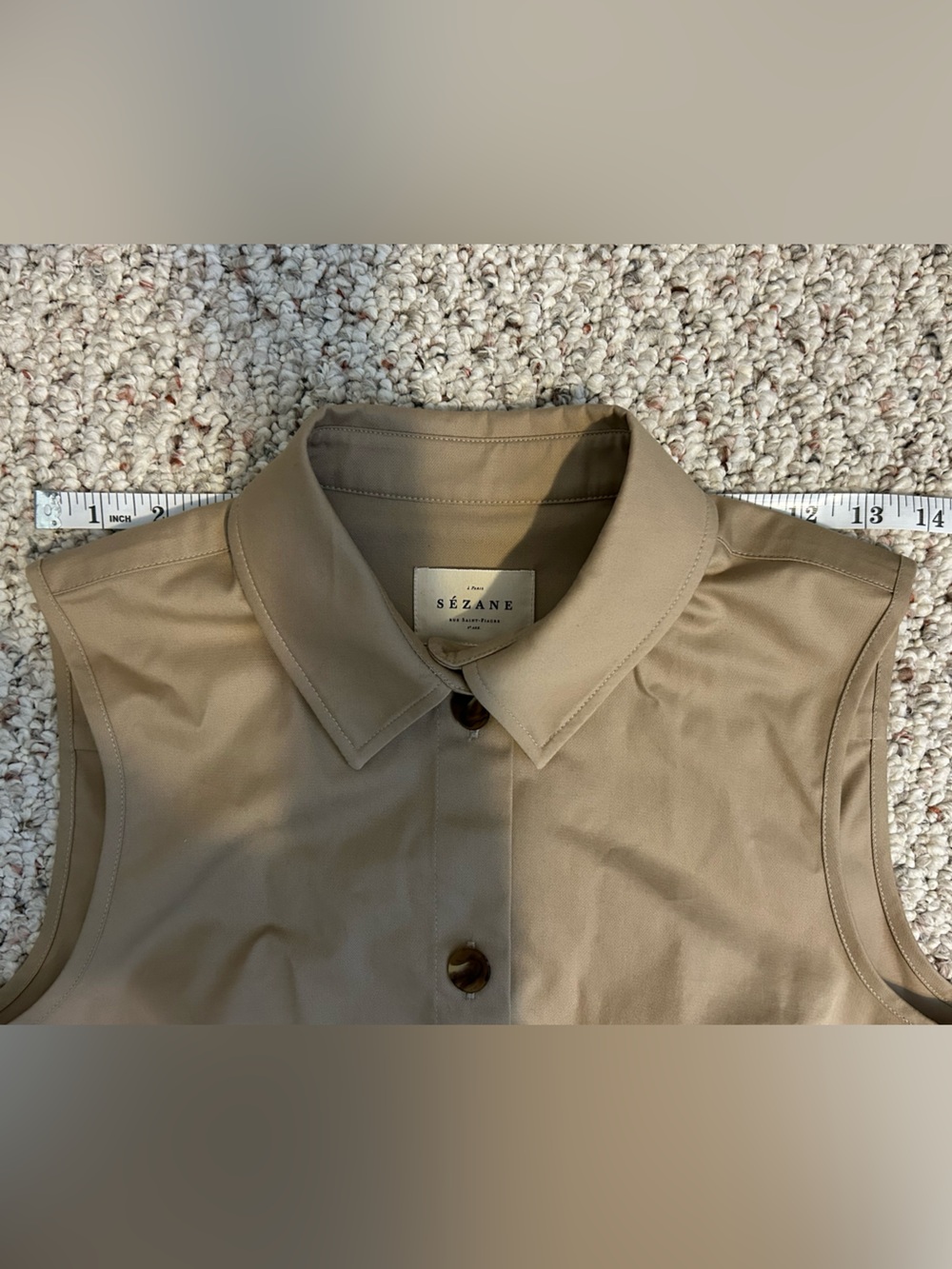 Sezane Harmonie Shirt - Clay - US4 / FR36 - Picture 10 of 15